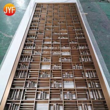 Foshan customized 304 316 stainless steel gold decoration screen panel