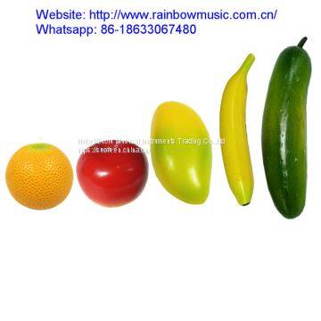 Fruit Shakers Assorted ABS Rattle Egg Shakers Maracas for Kids -Banana, Apple, Lemon, Mango, Cucumber, Orange, Pear etc