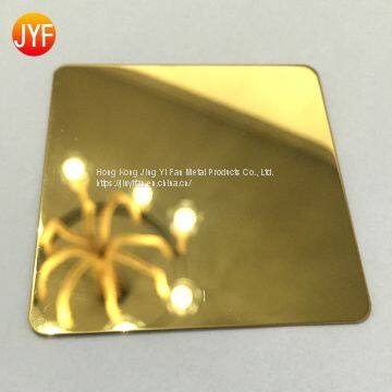 Wholesale Customized Golden Mirror Color Stainless Steel Sheet photo-2