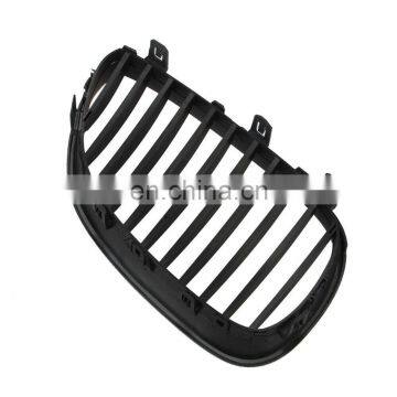 1 пара матово-черных передних решеток с одинарной планкой в стиле «кильватер» для BMW 5 Series E60 E61 2004–2009 годов photo-2
