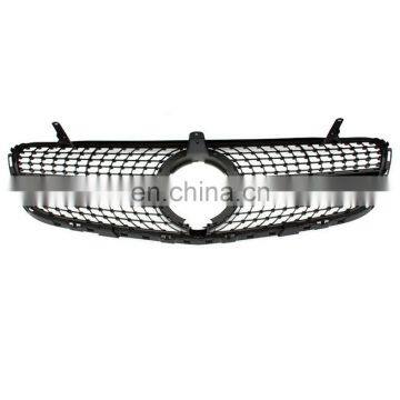 Black W/Diamond Front Grill Mesh Vent Grille 16-18 For Benz GLC X253 AMG YL4/250 photo-3