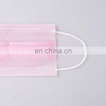 Disposable Adult Printed Pink 3 Ply Face Mask Cotton photo-5