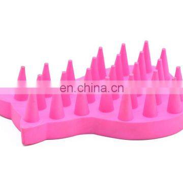 Pet Cartoon Mini TPR Comb Fur Remover Brush Dogs Cats Fur Cleaning Massage Brush photo-5