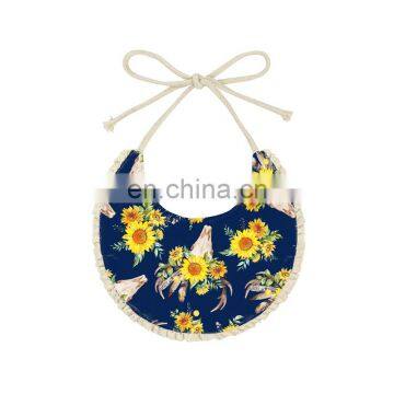 Wholesale Cheap Brushed Milk Silk Spring Floral New Bandana Bibs Baby photo-2