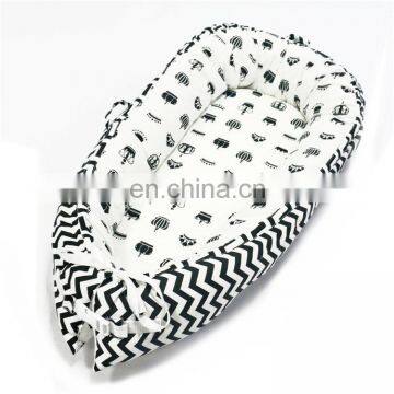 Baby Lounger, Baby Nest Super Soft 100% Cotton and Breathable Newborn Baby Lounger photo-5