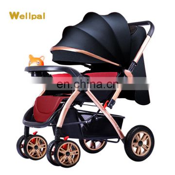 alloy one hand fold 4 wheels baby stroller baby stroller luxury foldable