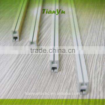 pvc extrusion plastic profile for curtain rail and slide rail