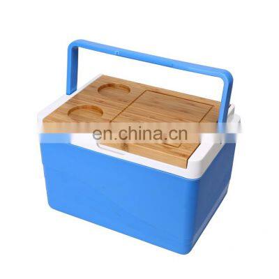 GINT picnic  11 liter Portable ice cooler box hard cooler with PP lid or Wooden cover