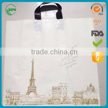 Promotional Fashion Resuable Ldpe Handle Plastic Bag