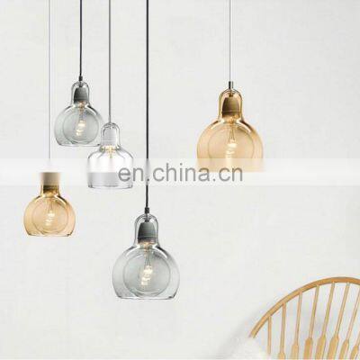 Vintage Glass Hanging Light Indoor Decorative Ceiling Pendant Light Glass
