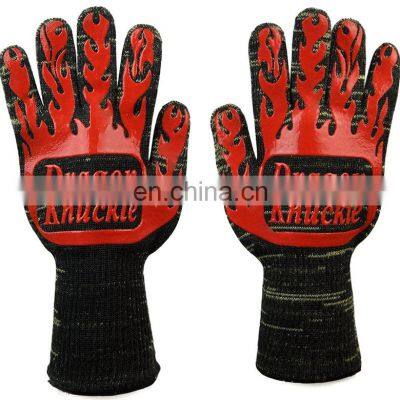 Hot sale 1472 F heat insulation anti-scalding BBQ barbecue silicone gloves