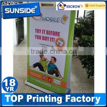 retractable double side banner stand/luxury roll up banner stand/ roll up display-qt