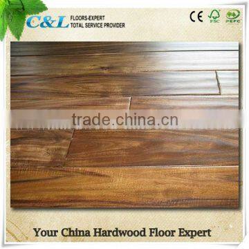 Hot sales anti-slip prefinished acacia solid wood flooring