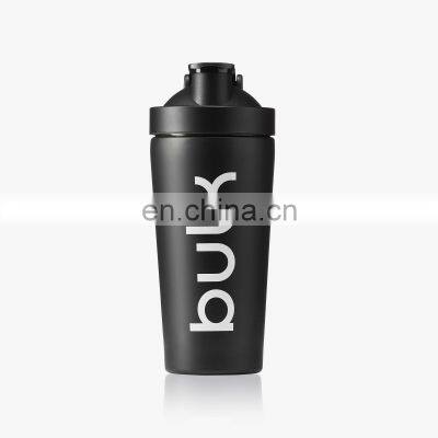 2021 Wholesale New Sport Protien Insulated Leakproof Metal Fitness Stainless Steel Custom Logo Mixer Protein Gym Shaker Bottle photo-2