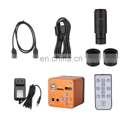 High Definition USB Microscope Camera Kit 1080P 16MP Industrial Camera with 0.5X Adapter For PCB Phone Repair