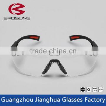 Factory wholesale clear PC lens goggle dustproof eye safety protection glasses
