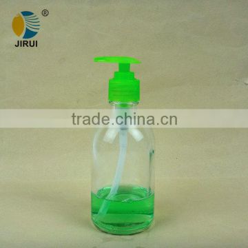 250ml liquid soap glass bottle with spray pump