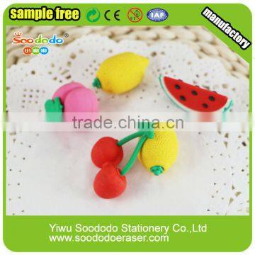 Fruit shaped promotion erasers set