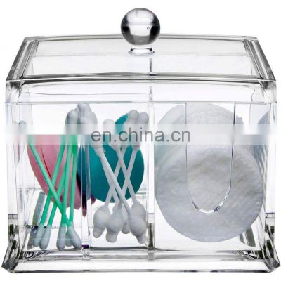 Creative cotton swab box cotton pad holder transparent acrylic cosmetics storage box