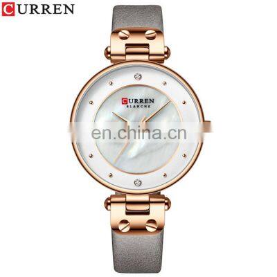 CURREN 9056 Charm Quartz Leather Strap Casual Elegant Ladies Bracelet Hand Watch Online