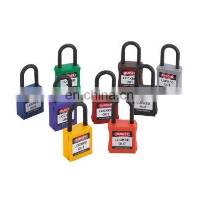 Bulk Buying Insulation Shackle Small Pad Lock Nylon Safety Padlock