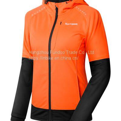 KUTOOK Winter Hiking Jacket Women Fleece Lined Windproof Jacket