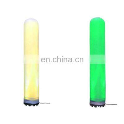 Commercial Outdoor Decoration Custom Large LED Inflatable Column  Inflatable Pillar With Led Light