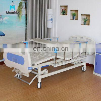 3 Function Electrical Motor Rollaway Hospital Icu Medical Patient Nursing Fowler Bed With Collapsible Alloy Side Rails photo-5