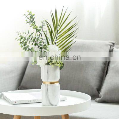 Home Decor Luxury Wedding Centerpieces & Table Decorations House Ornament Unique Rustic Centerpiece Marble Stoneware Vase
