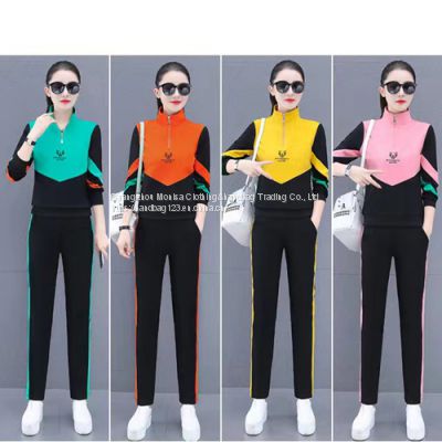 Spring And Autumn 2022 New Women\'s Fashion Casual Slimming Western-Style Age-Reducing Temperament Sportswear Suit Women