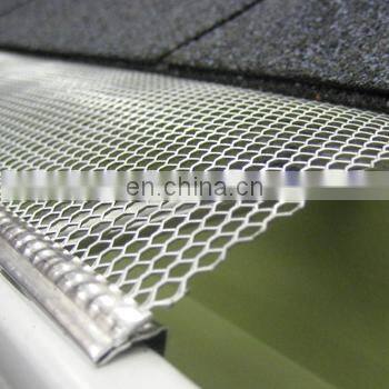 Roof anti-clogging leaf guard expanded metal filter mesh