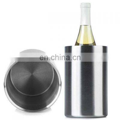 1.6L Stainless Steel Standing Wine Cooler Champagne Wine Chiller Double Walled Stainless Steel Ice Bucket