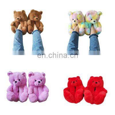 Cheap Custom Bedroom Animal Bear Slippers