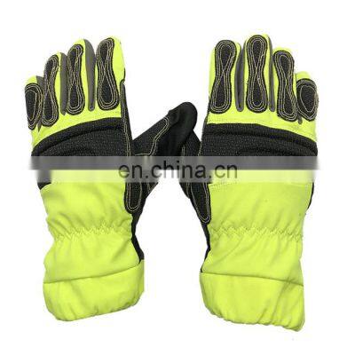 Firefighter Rescue Fire Resistant Heat Insulation Protection Sheepskin Safety Firemen Working Gloves photo-2