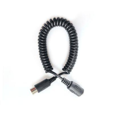 DIN 5pin Microphone Spring Cable Bus Cable photo-4