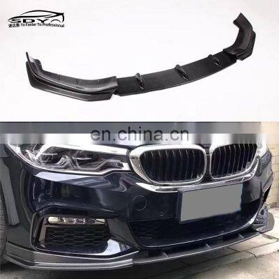 G30 M Sport Carbon Fiber FD Style Front Lip Front Bumper Lip Front Splitter  For BMW 5 Series G30