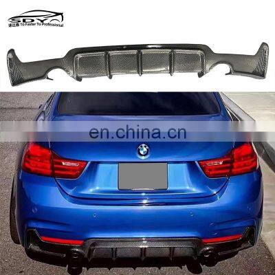 F32 F33 F36 MP Style two-sided single out High quality Rear Diffuser Rear Bumper Lip For BMW 4 Series F32 F33 F36