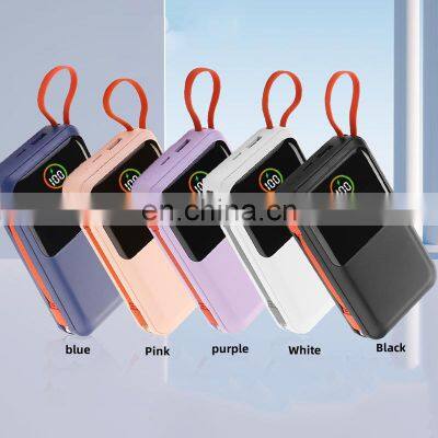 New Products Portable Charger Power Bank 20000 Mah Power Bank With Led Light