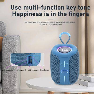 TG658 Wireless Powerful Bluetooth Speaker TWS Bluetooth 5.3 Sound Box HIFI Loudspeaker Support TF Card Radio Haut Parleurs