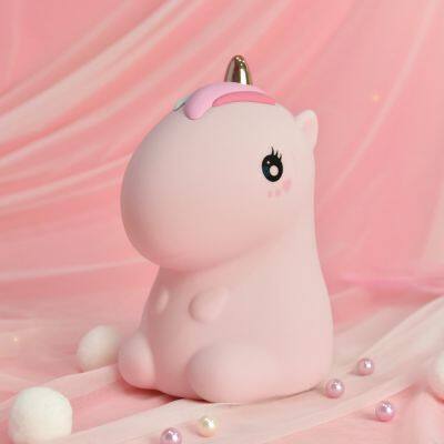 Animal Lamp 7 Color Changing with Switch Control Rechargeable Baby unicorn cute led night light Gifts for kids Room Decoration