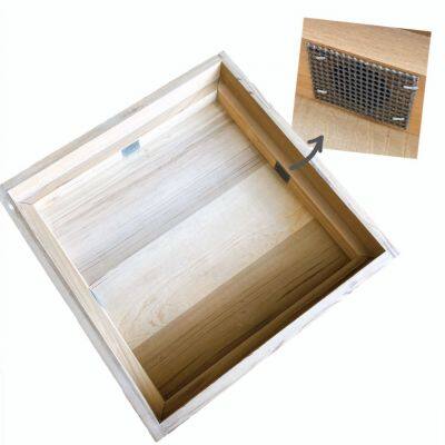 Pine Wood British Beehive With Wooden Frame and Nets Three Layers Each 10 Frames photo-3