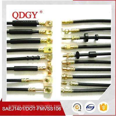 DOT SAE J1401 Automotive Car Auto Flexible EPDM Rubber Braided Custom Hydraulic Clutch Disc OEM Brake Line Pipe Hose Assembly