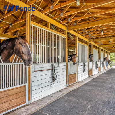 Anping Horse Stable Bamboo Powder Coated Horse Stable Großhandel Pferdeunterstand Boxstall Scheune photo-3