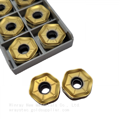 Карибидные фрезерные инструменты HNGX0906 45 градусов двусторонние для интенсивной обработки