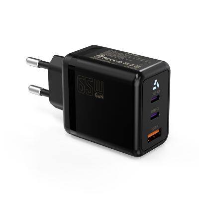 65 Вт USB - C GaN Зарядное устройство с европейским разъемом Быстрый зарядный адаптер 65 Вт USB - C PD Быстрый зарядный настенный адаптер питания для Macbook Pro