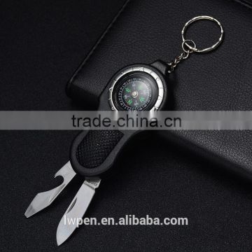 Wholesale keychain pepper spray with compass keyring