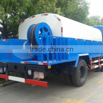 2015 Low price Dongfeng high pressure washer 10000L high pressure sewer cleaning truck