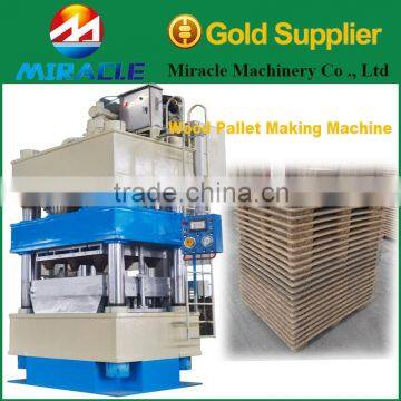 Non fumigation wood pallet tray making machine/wooden pallets molding machine from cotton stalk and sawdust