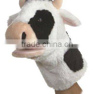 2014 new design plush cow puppet