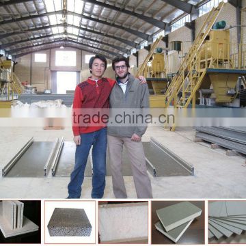 Low cost cement roofing sheet machine